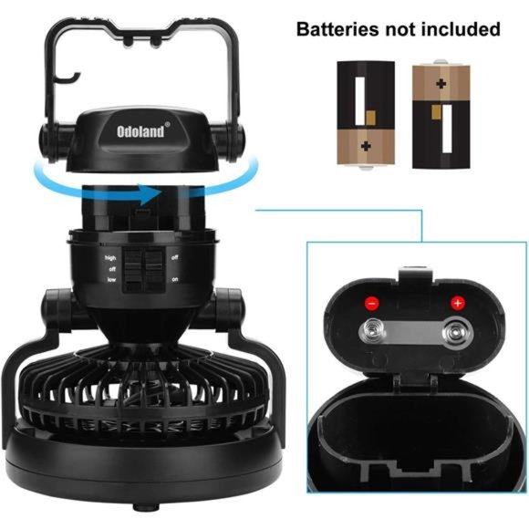 Portable LED Camping Lantern with Ceiling Fan - Hurricane Emergency - Picture 6 of 6